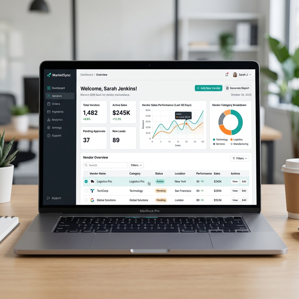 WENBA Dashboard Mockup